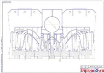 Чертеж ЦНД модернизированной турбины К-800-240 (формат А1)
