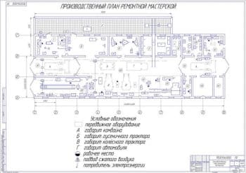 План ремонтной мастерской (А1)