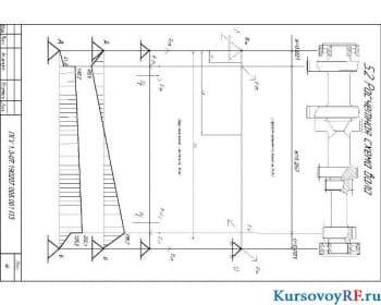 Чертеж расчетной схемы вала (формат А4)