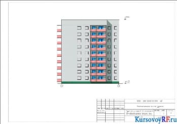  Фасад 1-8 М 1:200