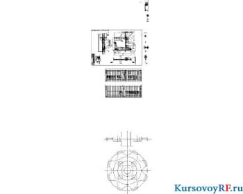 Чертеж установка для съема шкур с туш крупного рогатого скота (формат А1х2)