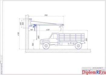Организация зоны ТО и ТР автопарка с разработкой консольно-поворотного крана