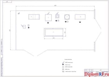 Чертеж участка по окраске кузовов автомобилей (формат А1)