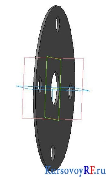 Чертеж деталь 6 прокладка (3D)