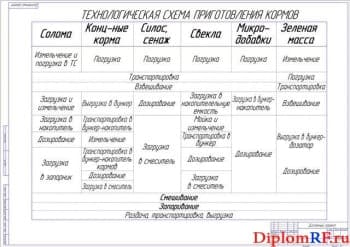 Предлагаемая технологическая схема приготовления кормов (формат А1)