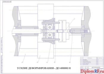 Схема горизонтального стана для холодного накатывания (формат А1)
