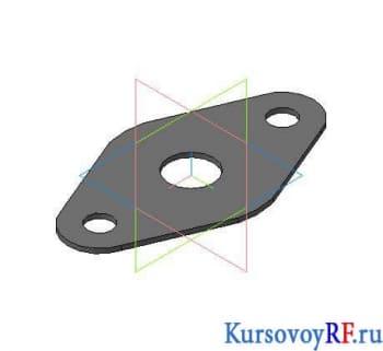 Чертеж деталь 7 прокладка (3D)