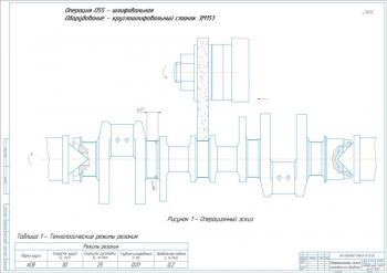 8.	Рабочий чертеж операционного эскиза шлифовальной обработки, А1