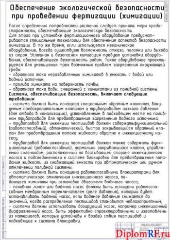 Чертёж обеспечения экологической безопасности (формат А1)