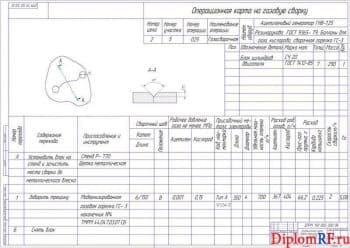 Чертеж карты операционной  (формат А1)