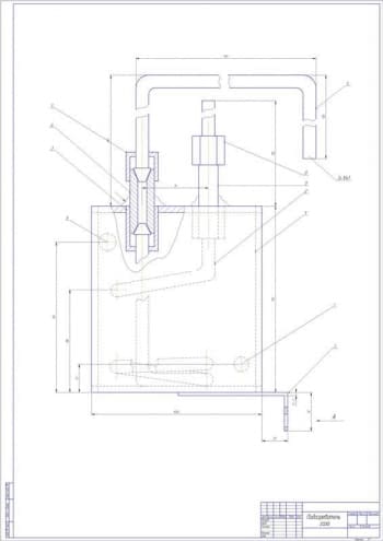 Чертеж подогреватель газа (А1)