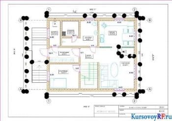 Архитектурный курсовой проект жилого здания индивидуального типа